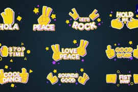 Hands emoji titles [After Effects] 45457820