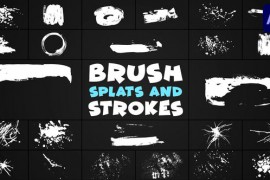 Hand-Made Brush Splats And Strokes | After Effects 51421630