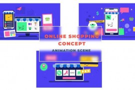 Online Shopping Concept Animation Scene 42854209