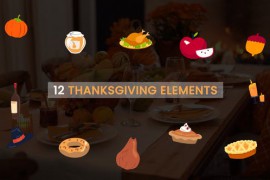 Thanks Giving Food Elements Pack 47493944