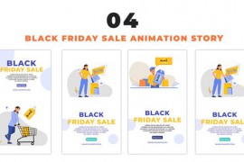 Vector Cartoon Avatar Black Friday Sale Instagram Story 48655736