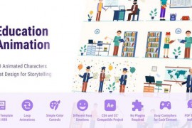 Education Flat Character - Animated After Effects CS6 47386139