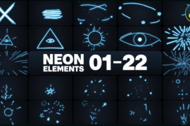 Neon Elements for DaVinci Resolve 47251071