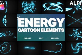 Cartoon Energy Elements | FCPX 24232548
