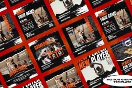 Fernost Basketball Sports Posts | Mogrt 50287337