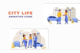 City Life Premiere Pro Animation Scene 44141891