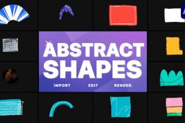 Colorful Abstract Shapes Animations | After Effects 47762585