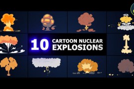 Cartoon Nuclear Explosions | DaVinci Resolve 51569245