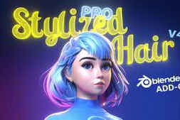 Free Download:Gumroad – Stylized Hair PRO v4.0.1 for Blender