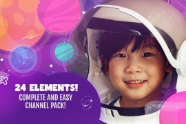 Kids Tv Streaming And Youtube Channel Pack Space Themed 49000302