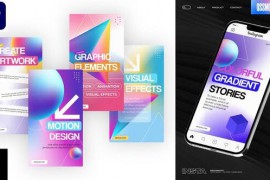 Colorful Gradient Instagram Stories For Premiere Pro 43254958
