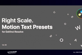 Right Scale Motion Text Presets Vol. 08 for DaVinci Resolve 47045578