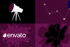 Telescope and Constellation Logo Opener for Premiere Pro 47314342