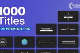 Mogrt Titles - 1000 Animated Titles for Premiere Pro & After Effects 21688149
