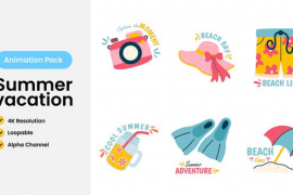 Summer Vacation Sticker Animation Pack 51708326