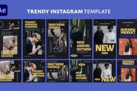 Instagram Stories and Posts Pack | Trendy Instagram Template 47428012