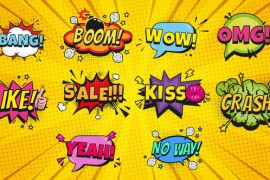Comic Bubbles | Editable Cartoon Titles 43176414