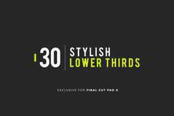 30 Stylish Titles for Final Cut Pro X - LenoFX