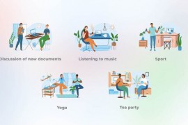 Various occupations - Flat concepts 44184247