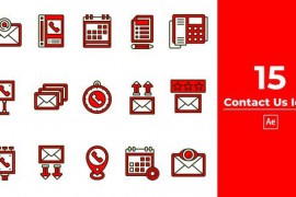 Contact Us Icon After Effect 46132109