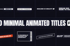 Minimal Animated Titles for Premiere Pro 47355609