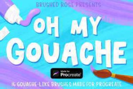 Procreate Brush Pack | Gouache Brushes 7882385