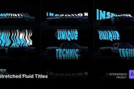 Intro/Opening - Stretched Fluid Titles After Effects Project Files 56234554