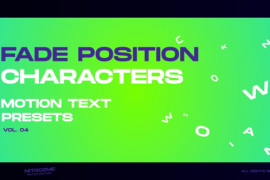 Characters Motion Text: Fade Position Vol. 04 45757044