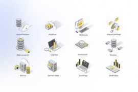 Technical System - Isometric Icons 49871296