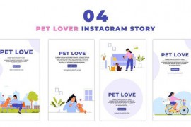 Pet Lovers Premium Vector Instagram Story 47455522