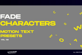 Characters Motion Text: Fade Vol. 02 45757019