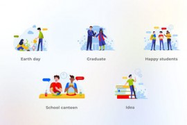 Happy Students - Flat Concepts 47721615