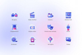 Cinema - Gradient Icons 47725670