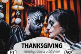 Free Download:12 Thanksgiving Photoshop Actions