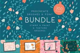 CreativeMarket – Procreate Brushes & Font Bundle 5928920