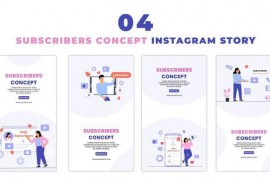 Subscribers Concept 2D Character Animation Instagram Story 47451908