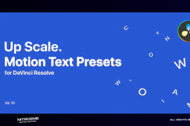 Up Scale Motion Text Presets Vol. 10 for DaVinci Resolve 47355707