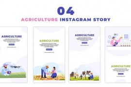 Animated Hi Tech Agriculture 2D Flat Characters Instagram Story 47453378