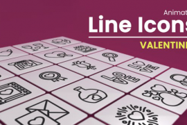 50 Animated Valentines Line Icons 50445143