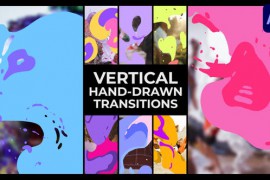 Vertical Liquid Hand Drawn Transitions | After Effects 51195584