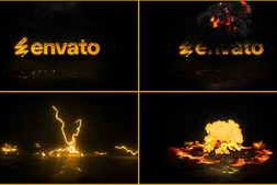 Free Download:Lightning Fire Logo Animation 59633217