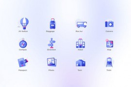 Travel - Gradient Icons 47731686