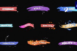Energy Splats Titles for After Effects 52453335