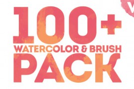 Watercolor & Brush Pack 18723945