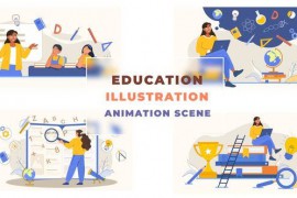 Education Illustration Animation Scene 42879219