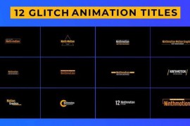 Glitch Animation Titles Premiere Pro Template 45211821