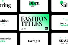 Fashion Titles 03 for After Effects 44086063