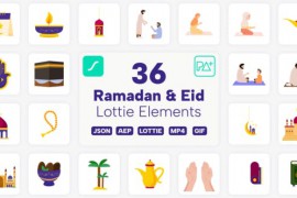 Ramadan & Eid Lottie Elements 44528063