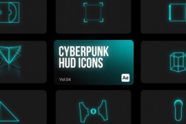 Cyberpunk HUD Icons 04 for After Effects 44063385