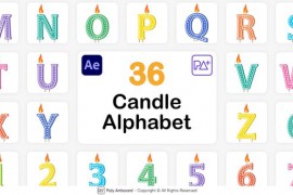 Candle Alphabet For After Effects 47343970